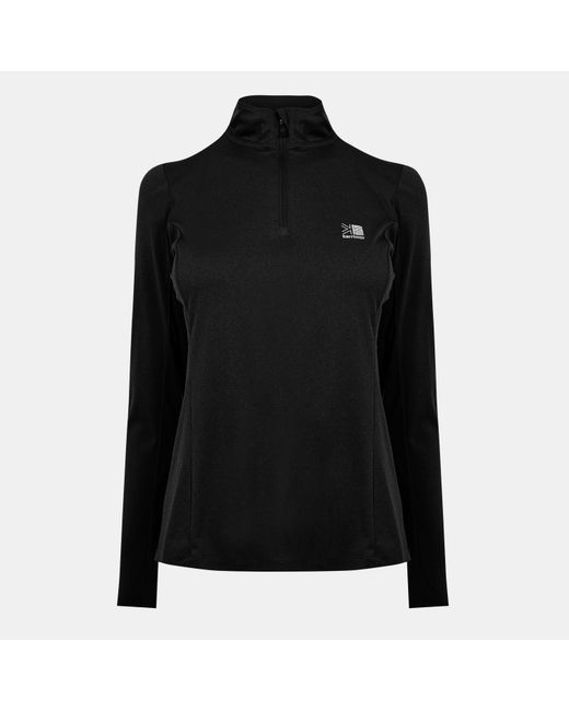 Karrimor Black Longsleeve 1/4 Zip Top Ladies