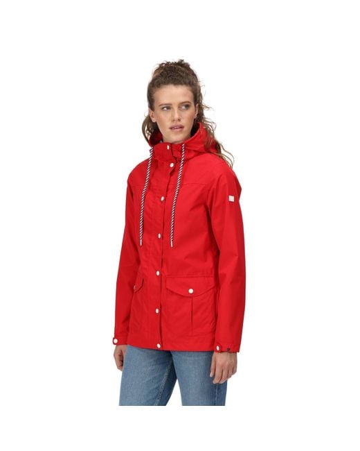 Regatta Red Bayarma Breathable Long Sleeve Waterproof Jacket