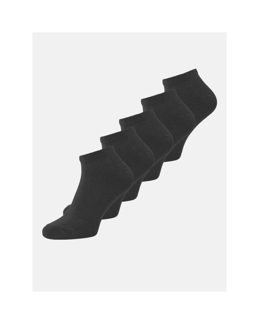 Jack & Jones Black 5-Pack Dongo Ankle Socks for men