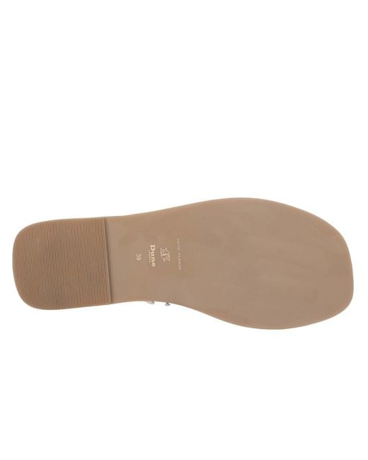 Dune White Loxx Plait Toe Post Sandals