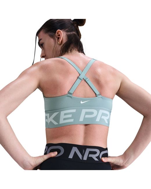 Nike Gray Indy Plunge Non Wired Medium Impact Sports Bra