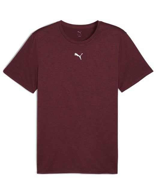 PUMA Purple Tad Short Sleeve Performance Gym Top for men