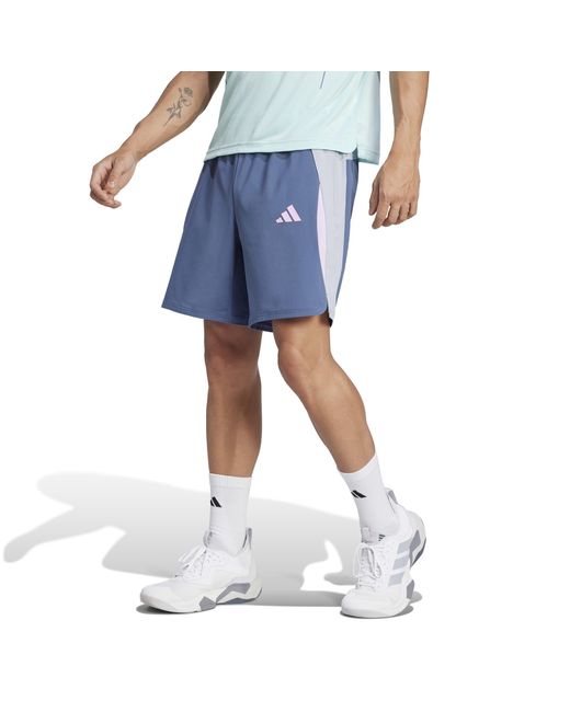 Adidas Blue Climacool Colorblock Shorts for men