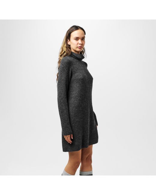 Pieces Gray Knit Mini Dress