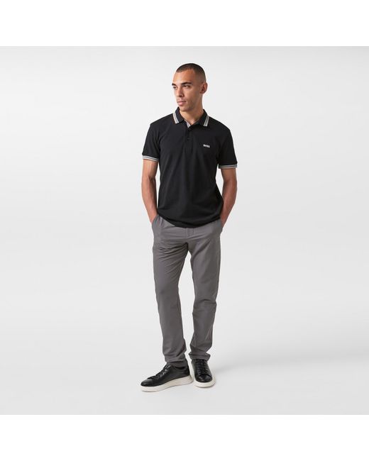 Boss Gray Hugo Commuter Slim Fit Trousers for men