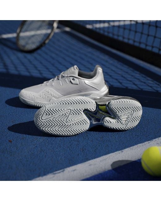 Adidas Gray Barricade 13 Edition Tennis Shoes for men