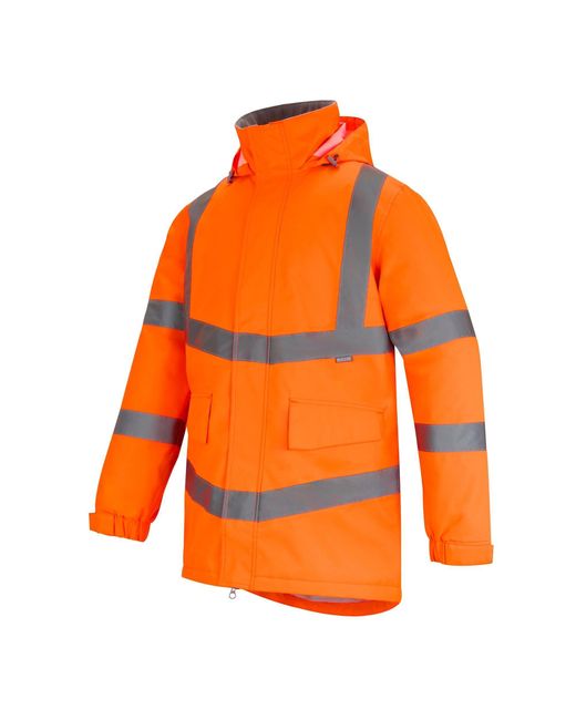 Regatta Orange Hi-Vis Pro Dover Parka for men