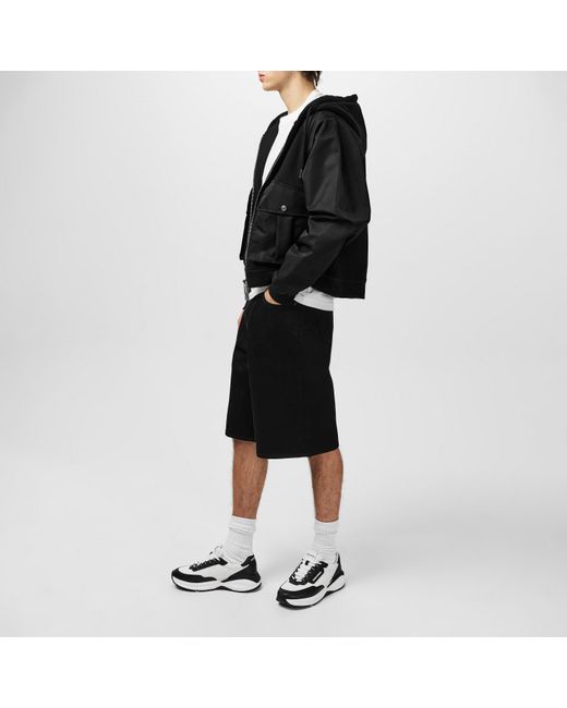 DSquared² Black Leather Dash Sneakers for men