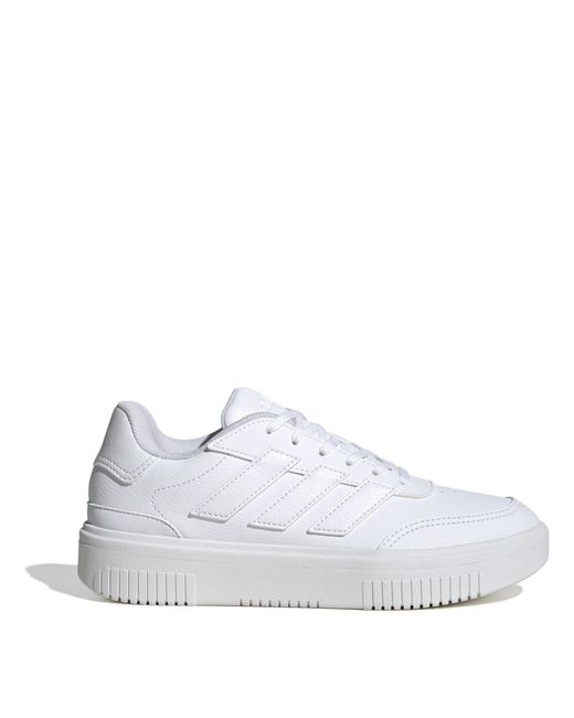 Adidas White Courtblock Trainers