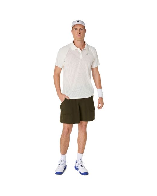 Asics White Match Actibreeze Polo-Shirt for men
