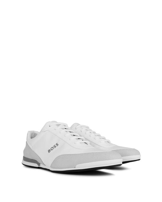 Boss White Saturn Trainer for men