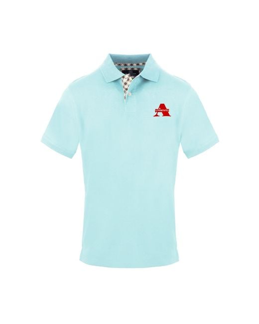 Aquascutum Blue Polo Short Sleeve Polo Shirt for men