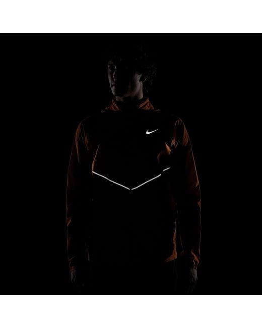 Nike Orange Miler Repel Running Jacket for men