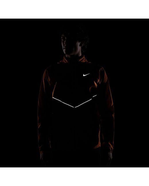 Nike Orange Miler Repel Running Jacket for men