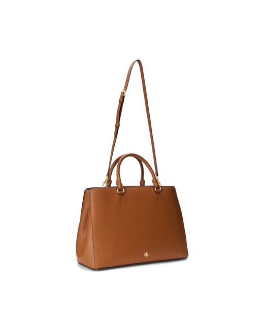 Ralph Lauren Brown Hannah Satchel Bag
