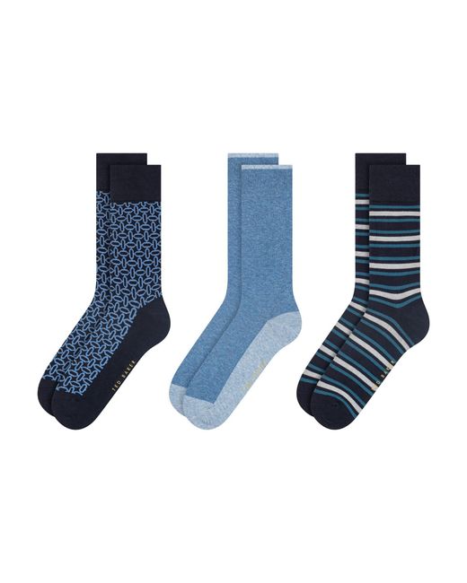 Ted Baker Blue Formal Crew Socks for men
