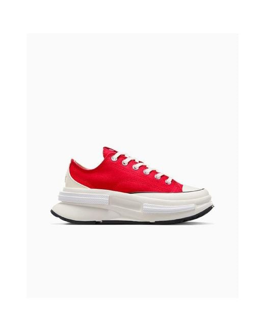 Converse Red Adults Run Star Legacy Platform Trainers