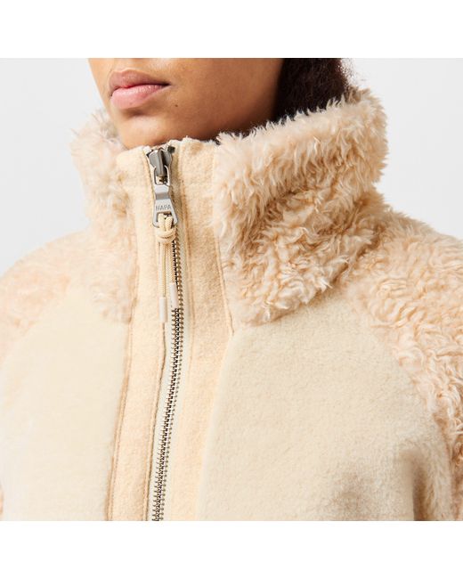 Napapijri Natural Napa Falkner Soft Textured Teddy Coat