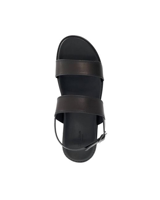 Dune Black Flat Sandals for men