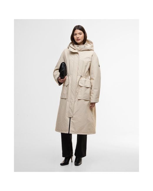Barbour Natural Gabriella Showerproof Long Sleeve Rain Anorak