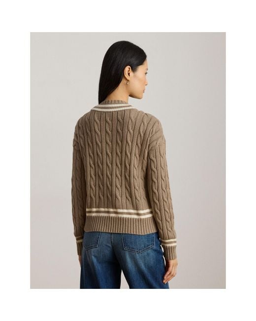 Ralph Lauren Brown Crew Neck Jumper