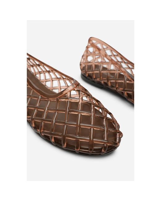 Where's That From Brown Where's Clear Jelly Ballet Pumps
