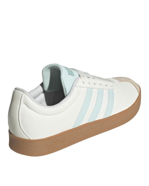 Adidas White Vl Court Base Shoes