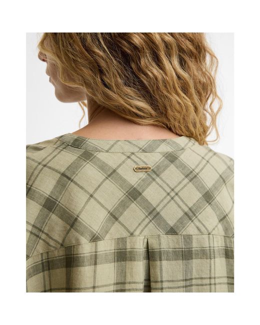 Barbour Green Patterned Long Sleeve Shirt