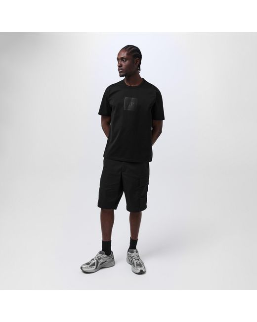 CP COMPANY METROPOLIS Black Regular Fit Basic T-Shirt for men