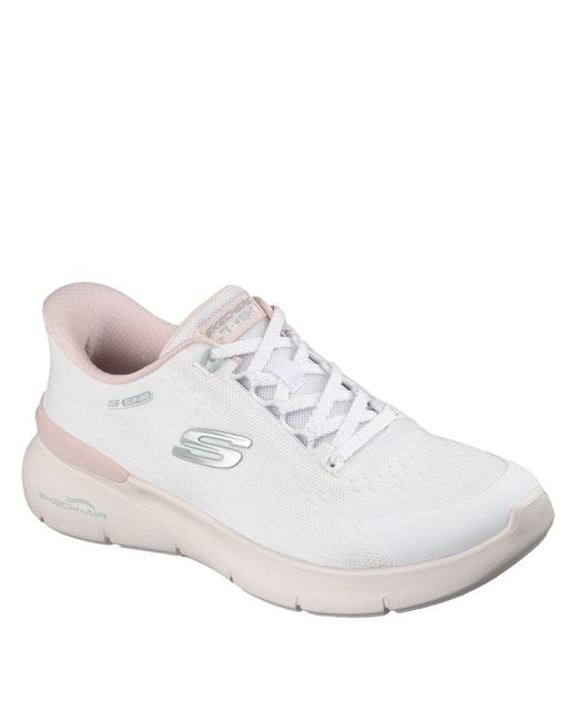 Skechers White Low-Top Trainers