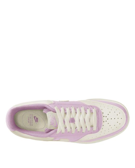 Nike Pink Court Vision Low Next Nature Trainers