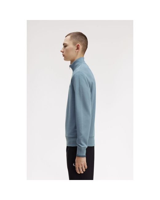 Fred Perry Blue Fredperry Half Zip Top for men