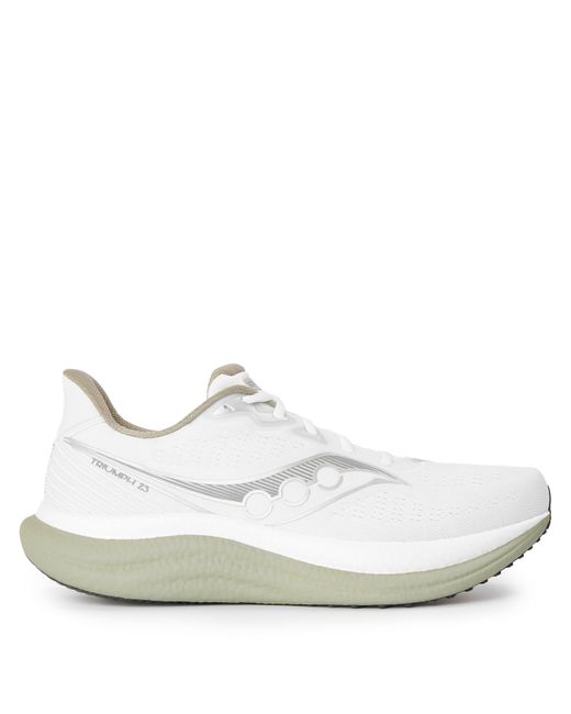 Saucony White Triumph 23 Road Running Shoes for men