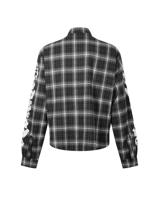 God Made Gray Long Sleeve Patterned Shirt for men