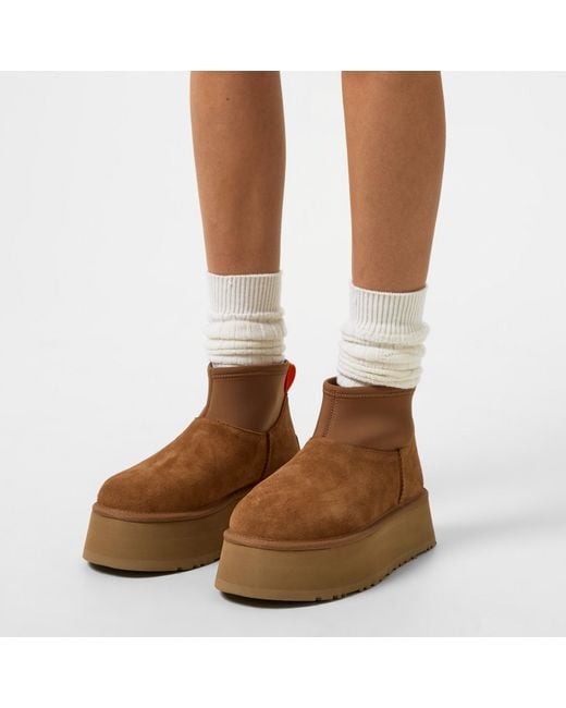 Ugg Brown Platform Snug Boots