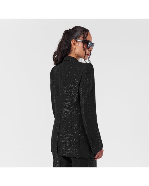 Tom Ford Black Sequin Long Sleeve Blazer