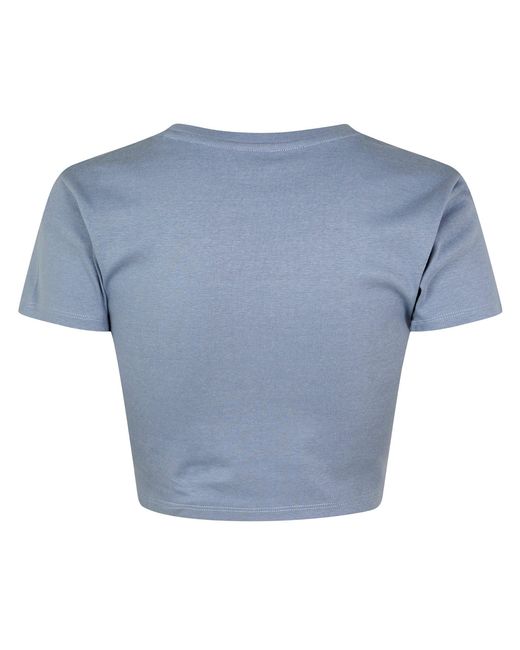 Jack Wills Blue Cropped Baby Tee Ladies