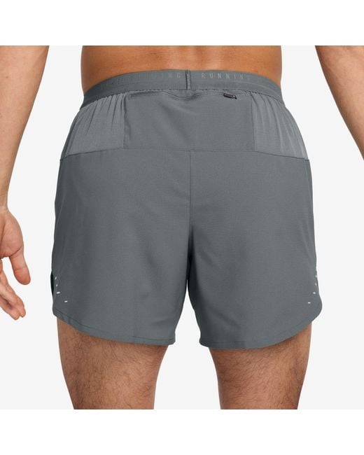 Nike Gray Stride 5In Performance Shorts for men