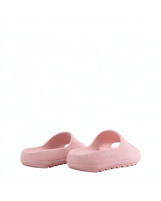 Jack Wills Pink Chunky Sliders