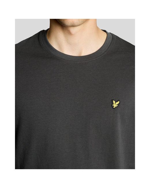 Lyle & Scott Gray Cotton Crew Neck T-Shirt for men