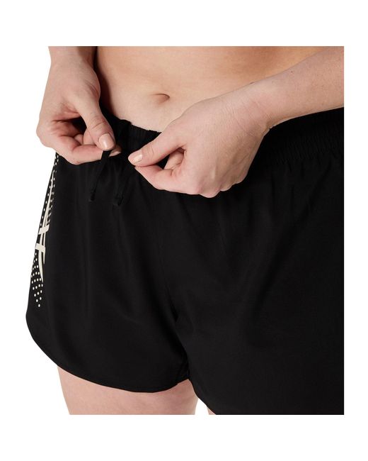 Asics Black Icon Performance Running Shorts