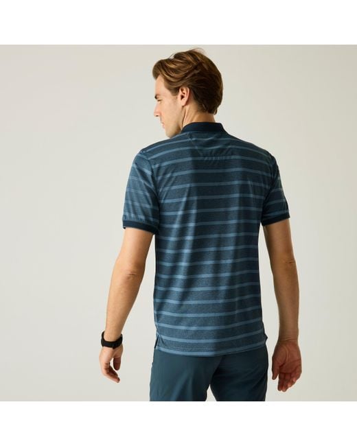 Regatta Blue Kildra Sweat-Wicking Polo Shirt for men