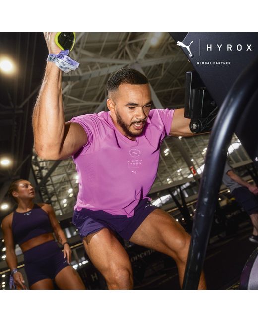 PUMA Purple Hyrox Dryelite Training T-Shirt for men