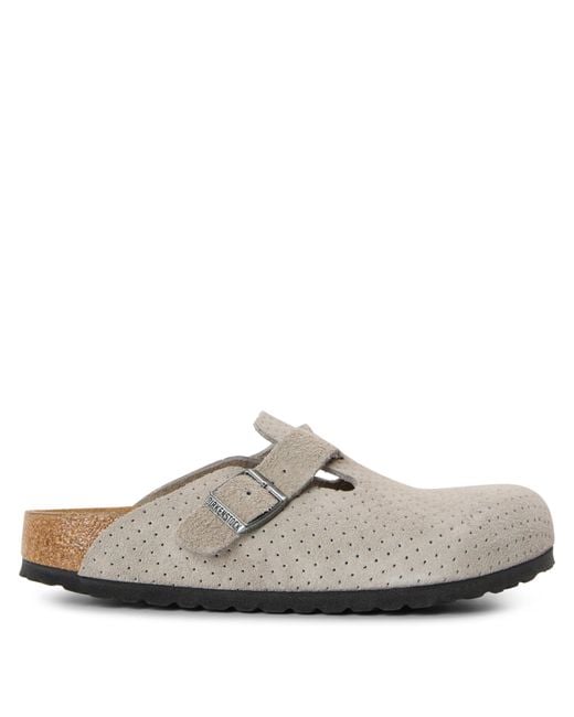 Birkenstock Gray Bstk Boston Leve Dotte 64
