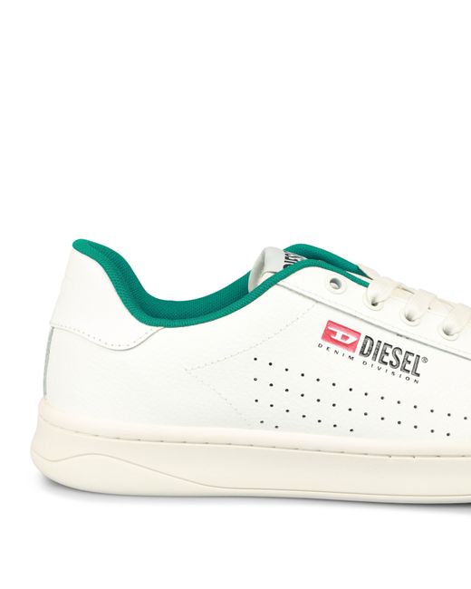DIESEL White S-Athene Vintage Low-Top Trainers for men
