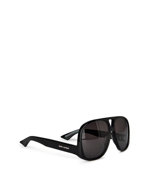Saint Laurent Black Solace 59mm Navigator Sunglasses
