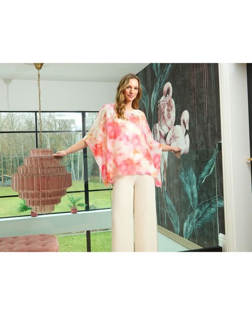 Gina Bacconi White Evie Capped Sleeve Blouse