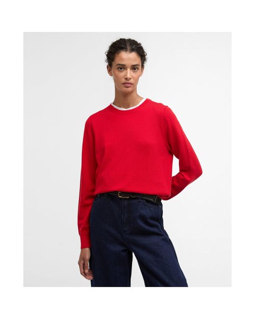 Barbour Red Oakley Jumper