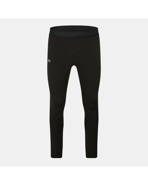 Lacoste Black Long Moisture Wicking Leggings for men