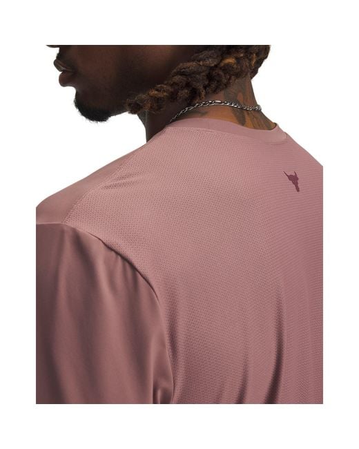 Under Armour Purple Pjt Rck Chill Ss for men